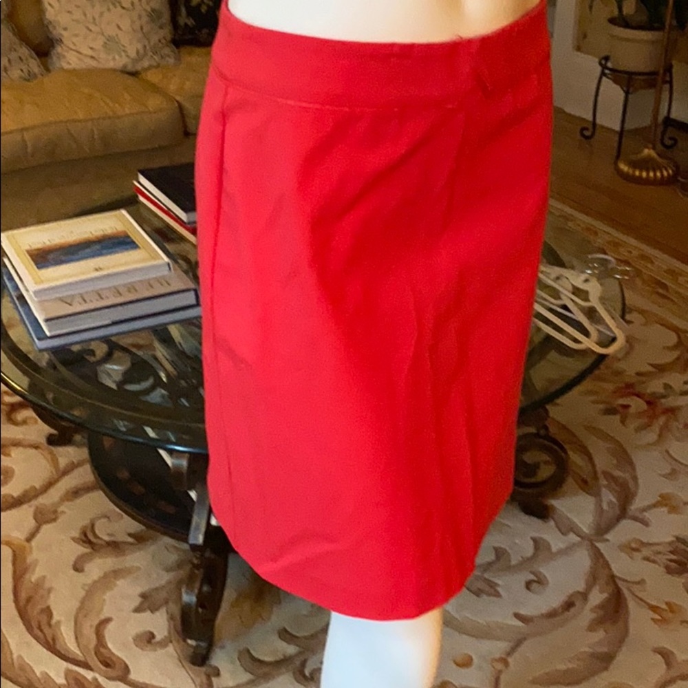 Coral A line skirt by J. McLaughlin